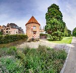 Mauerturm am Westwall in Xanten (Nordrhein-Westfalen, Deutschland)