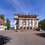 Langzeitbelichtung der Oper in Straßburg, Bas-Rhin, Region Grand Est, Frankreich