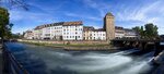 Quai Turckheim und Canal du Faux-Rempart in Straßburg (Bas-Rhin, Grand Est, Frankreich)