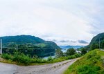 Fjord mit Brücke - Fjord and Bridge